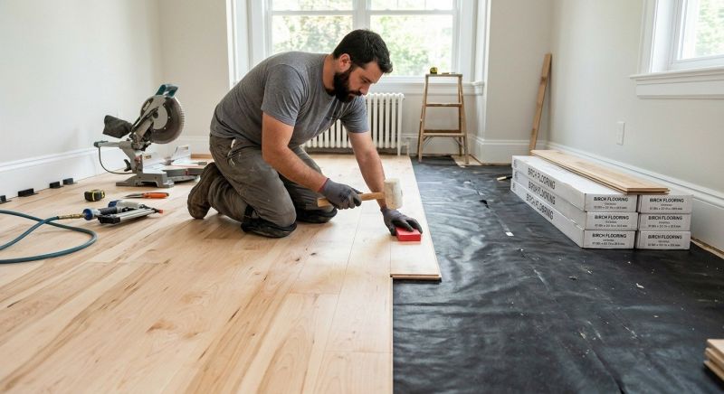 Birch Floor Installation in Henderson, NV